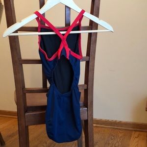 Competition swim practice suit for kids.